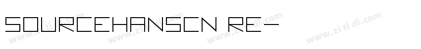 sourceHansCN Re字体转换